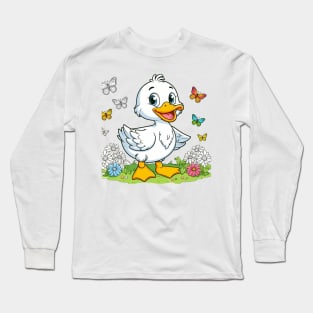 Cute Duck Long Sleeve T-Shirt